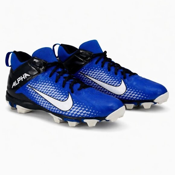 Nike Alpha Menace 2 Shark Football Cleats Mens 12 Blue White Performance AQ7653- main image 15